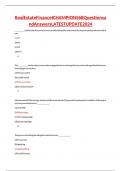 Real Estate Finance I CHAMPIONS 68 Questions and Answers LATEST UPDATE 2024