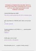FITZGERALD PMHNP PSYCHIATRIC-MENTAL  HEALTH NURSE PRACTITIONER FINAL EXAM  &lpar;ACTUAL 2025&rpar; PREP QUESTIONS AND  VERIFIED ANSWERS