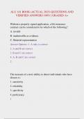 ALU 101 BOOK &lpar;ACTUAL 2026&rpar; QUESTIONS AND  VERIFIED ANSWERS 100&percnt; &vert; GRADED A&plus;