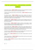F-80 TEST QUESTIONS & 100&percnt;VERIFIED ANSWERS SCORE A&plus;