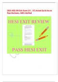 2025 HESI RN Exit Exam &lpar;V1 - V7