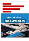 Solution Manual Accounting What The Numbers Mean 13th Edition by David Marshall All Chapters 1 - 16