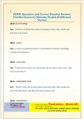 ADDA Questions and Correct Detailed Answers  &lpar;Verified Answers&rpar; &vert;&vert;Already Graded A&plus;&vert;&vert;Newest  Version