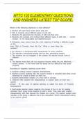 MTTC 103 Elementary questions and answers latest top score&period; 