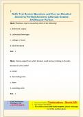 AUA Test Review Questions and Correct Detailed  Answers &lpar;Verified Answers&rpar; &vert;&vert;Already Graded  A&plus;&vert;&vert;Newest Version