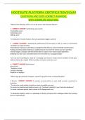 HOOTSUITE PLATFORM CERTIFICATION EXAM QUESTIONS AND 100&percnt; CORRECT ANSWERS&comma;  WITH COMPLETE SOLUTION&period;