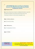 CCII EXAM Questions and Correct Detailed  Answers &lpar;Verified Answers&rpar; &vert;&vert;Already Graded  A&plus;&vert;&vert;Newest Version