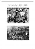 Geschiedenis - Mavo 4 - Interbellum - les aantekeningen