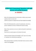 LETRS Unit 6 Assessment Questions and with correct and verified Answers&period; A&plus; GRADED&period;