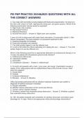 PSI FNP PRACTICE 2024&2025 QUESTIONS WITH ALL THE CORRECT ANSWERS
