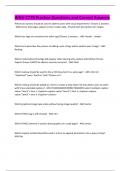 WGU C779 Practice Questions and Correct Answers