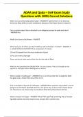 ADAA and Qada &ndash; UAF Exam Study Questions with 100&percnt; Correct Solutions