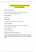 ADAA Mid Term Exam with 100&percnt; Correct Solutions