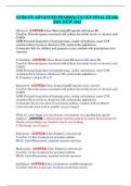NURS 676 ADVANCED PHARMACOLOGY FINAL EXAM-2025 &sol;NEW 2025