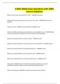 X-RAY ADAA Exam Questions with 100&percnt; Correct Solutions