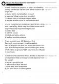 NGN Nclex Actual Exam PN 2024-2025 &vert; All Questions and Answers &vert; Already Verified Answers