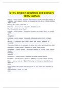   &Tab;MTTC English questions and answers   &Tab;&Tab;100&percnt; verified&period;&Tab; &Tab;  