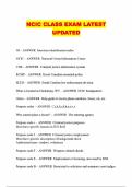 NCIC CLASS EXAM LATEST UPDATED