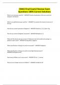 CMAS Final Exam2 Review Exam Questions 100&percnt; Correct Solutions