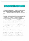 FLORIDA LAW DENTISTRY EXAM 2025&sol;2026&vert; QUESTIONS  WITH COMPLETE SOLUTIONS&vert;GUARANTEED SUCCESS 