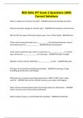 RED SEAL IPT Exam 2 Questions 100&percnt; Correct Solutions