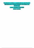 Test Bank for Ethics&comma; Jurisprudence and Practice  Management in Dental Hygiene 3rd Edition by  Kimbrough  Latest Updated 2025&sol;2026  Latest Update