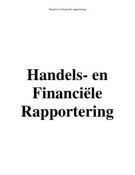 Handels en Financiële Rapportering (volledig boek)