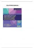 SOLUTION MANUAL FOR Mathematical Methods for Physics and Engineering&colon; A Comprehensive Guide 3rd Edition by K&period; F&period; Riley&comma; M&period; P&period; Hobson & S&period; J&period; Bence &comma; ISBN&colon; 9780521679718 &vert;All Chapters Verified&vert; Guide A&plus;
