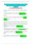 Massachusetts MAP Certification Pretest 2025-2026&period; Questions with Verified & Correct Answers&period; A&plus; GRADE GUARANTEED&period;