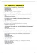 RBC 1 questions and solutions