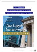 SOLUTION MANUAL The Legal Environment of Business&comma; 14th Edition by Roger E&period; Meiners&comma; Verified Chapters 1 - 22&comma; Complete