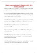 LA Life Insurance Series 101 Questions With 100&percnt; Correct Answers&excl;&excl;