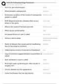 HCR 240 PATHOPHYSIOLOGY FINAL EXAM QUESTIONS WITH 100&percnt; VERIFIED ANSWERS&excl;&excl;