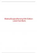 Test Bank - Lewis Medical Surgical Nursing&comma; 10th Edition &lpar;Lewis&comma; 2017&rpar;&comma; Chapter 1-68 &vert; All Chapters&comma;&comma;&comma;Alpha   ISBN&colon; 9780323371179  