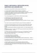EXAM 2&colon; MECHANICAL VENTILATION NCLEX QUESTIONS AND ANSWERS 2025