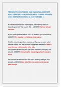TEENSMART DRIVERS EXAM 2025 &sol;2026ACTUAL COMPLETE REAL EXAM QUESTIONS WITH DETAILED VERIFIED ANSWERS  &lpar;100&percnt; CORRECT ANSWERS&rpar; &sol;ALREADY GRADED A&plus;