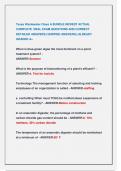 Texas Wastewater Class A BUNDLE NEWEST ACTUAL  COMPLETE REAL EXAM QUESTIONS AND CORRECT  DETAILED ANSWERS &lpar;VERIFIED ANSWERS&rpar; &vert;ALREADY  GRADED A&plus;