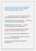 TEXAS Wastewater Class B EXAM ACTUAL COMPLETE REAL  EXAM QUESTIONS AND CORRECT DETAILED ANSWERS  &lpar;VERIFIED ANSWERS&rpar; &vert;ALREADY GRADED A&plus;