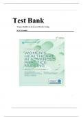Test Bank- Women&rsquo;s Healthcare in Advanced Practice Nursing 3rd Edition &lpar; Ivy M&period; Alexander&comma; 2023 &rpar; All Chapters 1-46