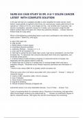 NURS 653 CASE STUDY GI DR&period; H&period;U Y COLON CANCER LATEST  WITH COMPLETE SOLUTION