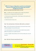 HPA 101&colon; Exam 2 Questions and Correct Detailed  Answers &lpar;Verified Answers&rpar; &vert;&vert;Already Graded  A&plus;&vert;&vert;Newest Version
