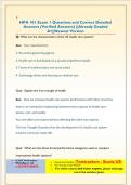 HPA 101 Exam 1 Questions and Correct Detailed  Answers &lpar;Verified Answers&rpar; &vert;&vert;Already Graded  A&plus;&vert;&vert;Newest Version