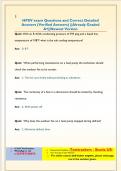 HPSV exam Questions and Correct Detailed  Answers &lpar;Verified Answers&rpar; &vert;&vert;Already Graded  A&plus;&vert;&vert;Newest Version