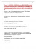 Exam 1&colon; NSG550&sol; NSG 550 &lpar;Latest 2024&sol; 2025 Update&rpar; Diagnostic Reasoning for Nurse Practitioners Review&vert; Questions and Verified Answers&vert; 100&percnt; Correct&vert; Grade A