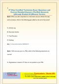 IT Glue Certified Technician Exam Questions and Correct Detailed Answers &lpar;Verified Answers&rpar;  &vert;&vert;Already Graded A&plus;&vert;&vert;Newest Version