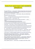 NCIC&sol;TCIC questions and answers graded A&plus;&period;   