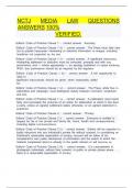 &Tab;NCTJ Media Law questions answers 100&percnt; &Tab;&Tab;verified&period;