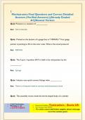 Mechatronics Final Questions and Correct Detailed  Answers &lpar;Verified Answers&rpar; &vert;&vert;Already Graded  A&plus;&vert;&vert;Newest Version