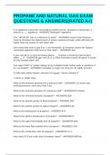 PROPANE AND NATURAL GAS EXAM QUESTIONS & ANSWERS&lpar;RATED A&plus;&rpar;