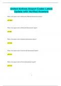 United Airlines Airport Codes Latest Update with Verified Answers